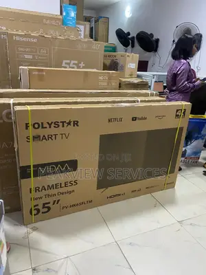Polystar 65 Inch Dled Vidaa Smart Tv Pv-Hk65fltm Frame Hdmi