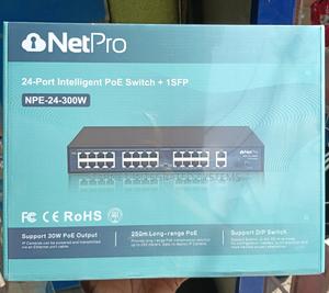 Netpro 24 Port 10/100 Poe Network Switch Plus 2 Ports Lan Npe-24-300w ...