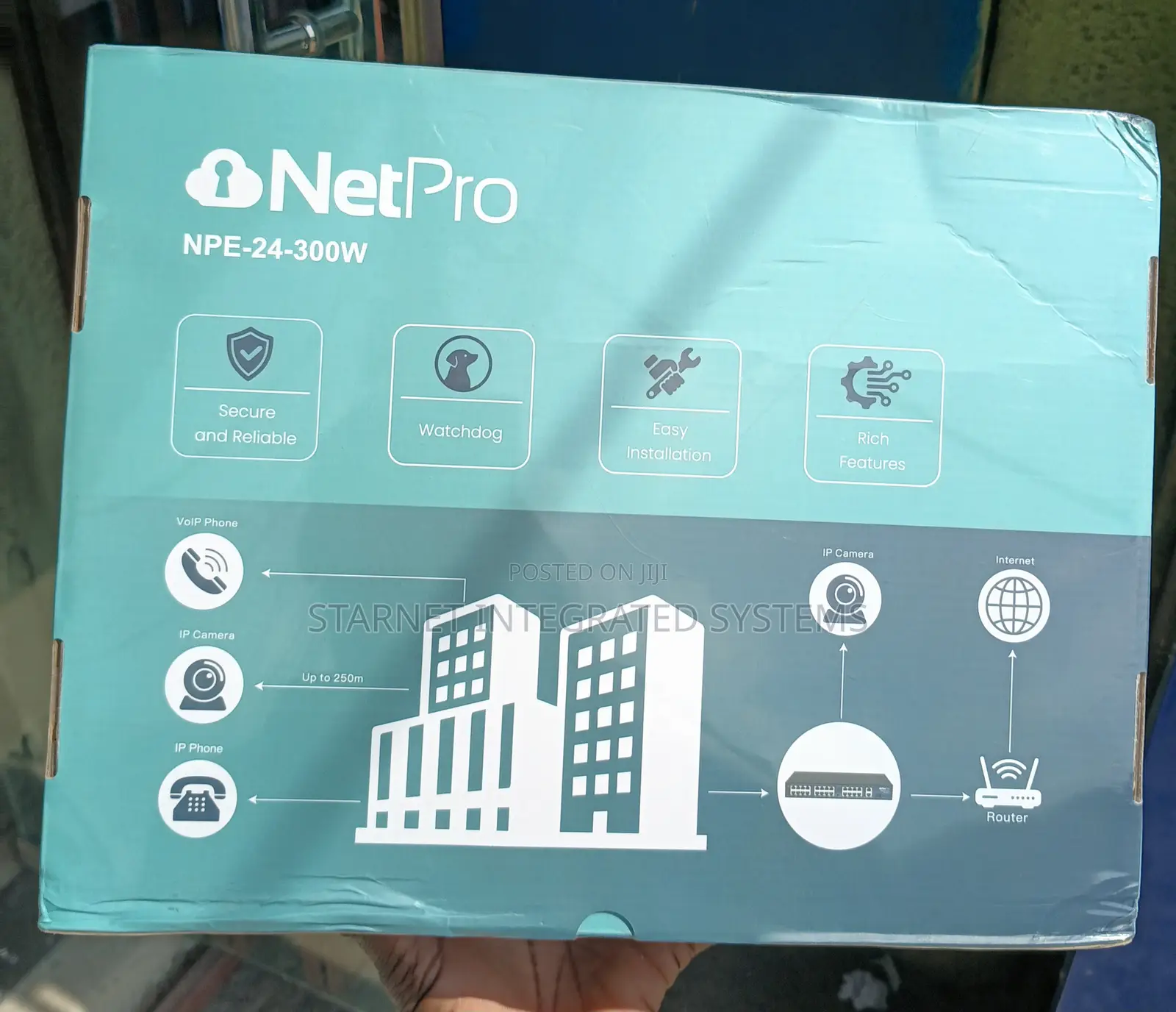 Netpro 24 Port 10/100 Poe Network Switch Plus 2 Ports Lan Npe-24-300w ...