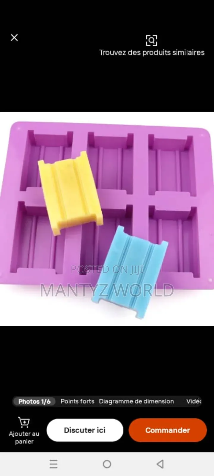 Silicone Soap Mold (4in1)