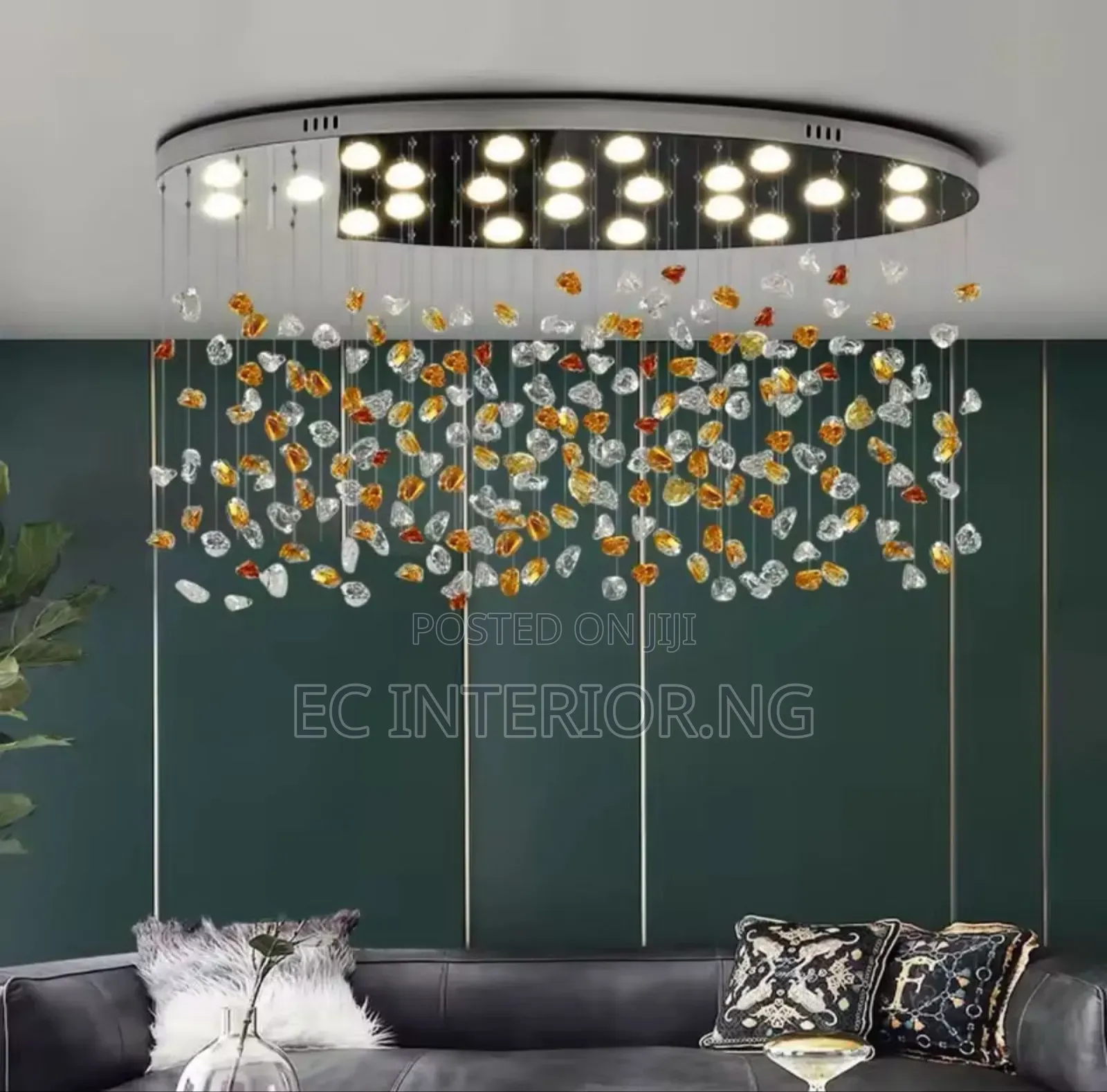 Modern Led Crystal Chandelier Restaurant and Kitchen Lighting