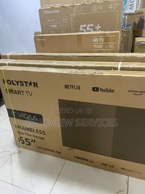 65 Inch Polystar Vidaa Smart Tv Dled Pv-Hk65fltm Screen Hdmi