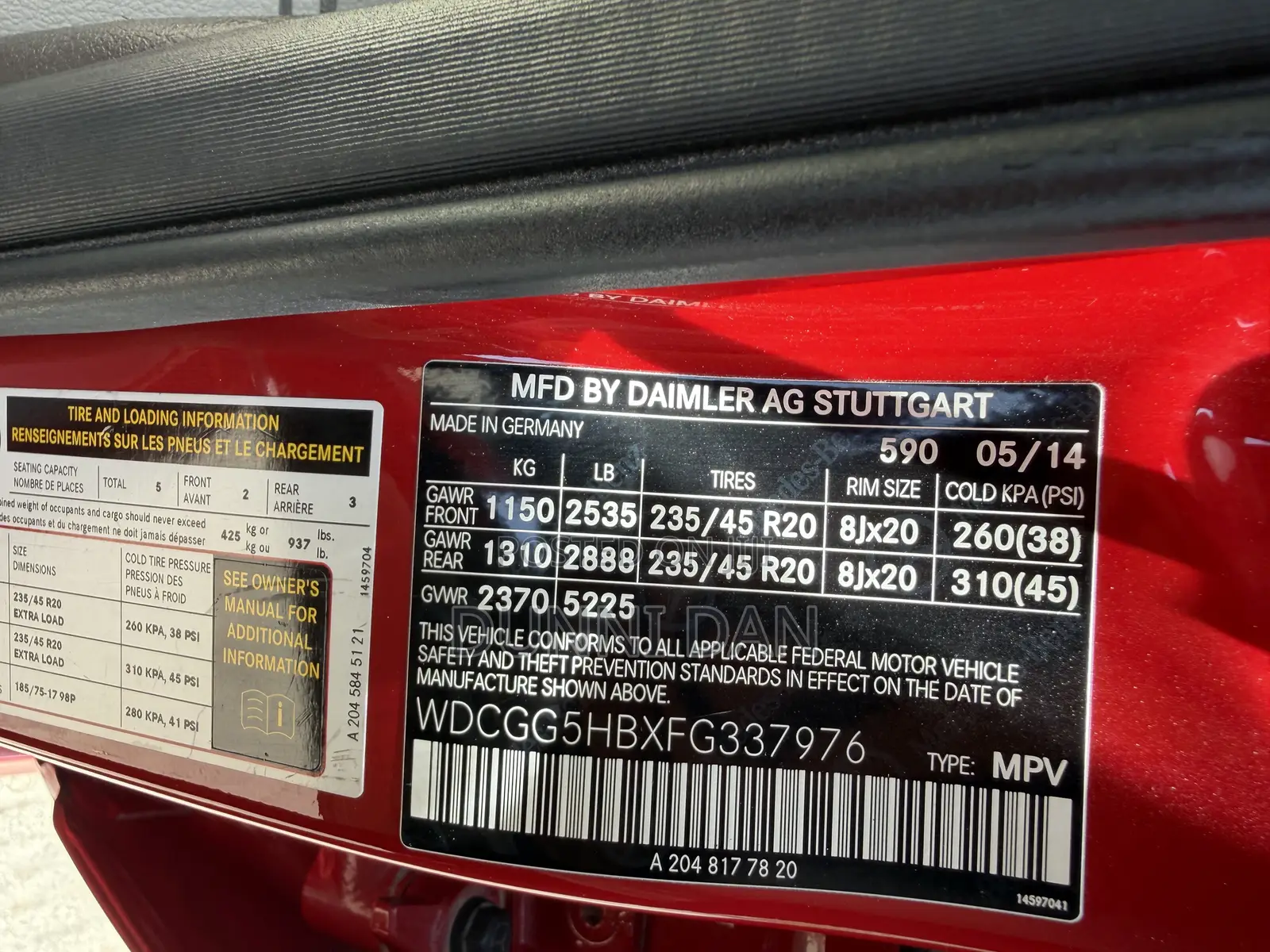 Mercedes-Benz GLK-Class 350 2014 Red