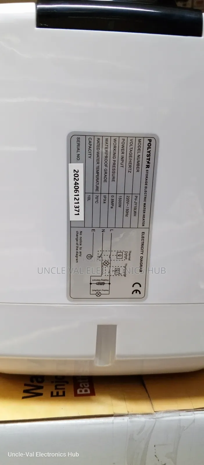Polystar 10ltr Water Heater