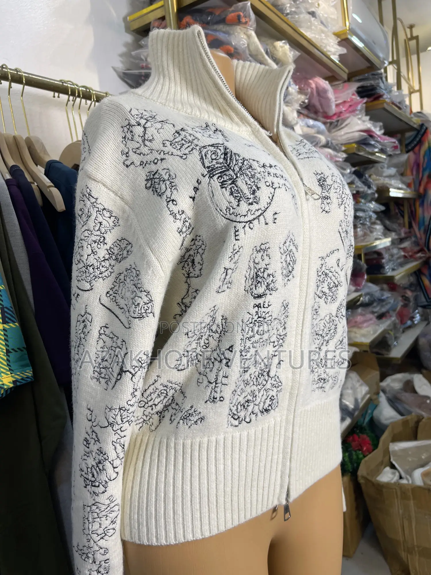 Dioralps Mock Neck Cardigan