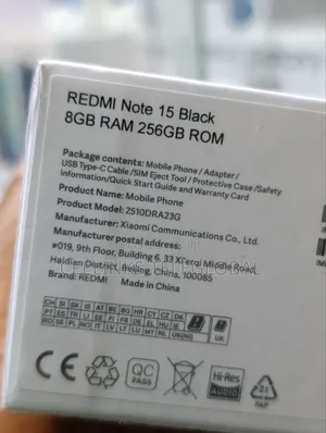 New Xiaomi Redmi Note 15 256 GB Blue