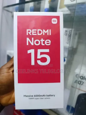 New Xiaomi Redmi Note 15 256 GB Black