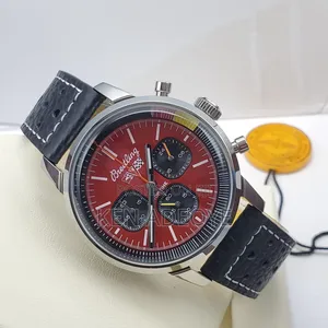 Breitling Chronograph Leather Watch