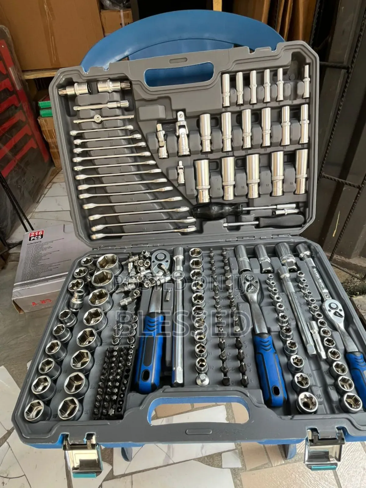 216 Pcs Heavy Duty Mechanical Tools Box