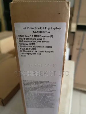 New Laptop HP OmniBook 5 14" 8GB Intel Core i5 SSD 512GB