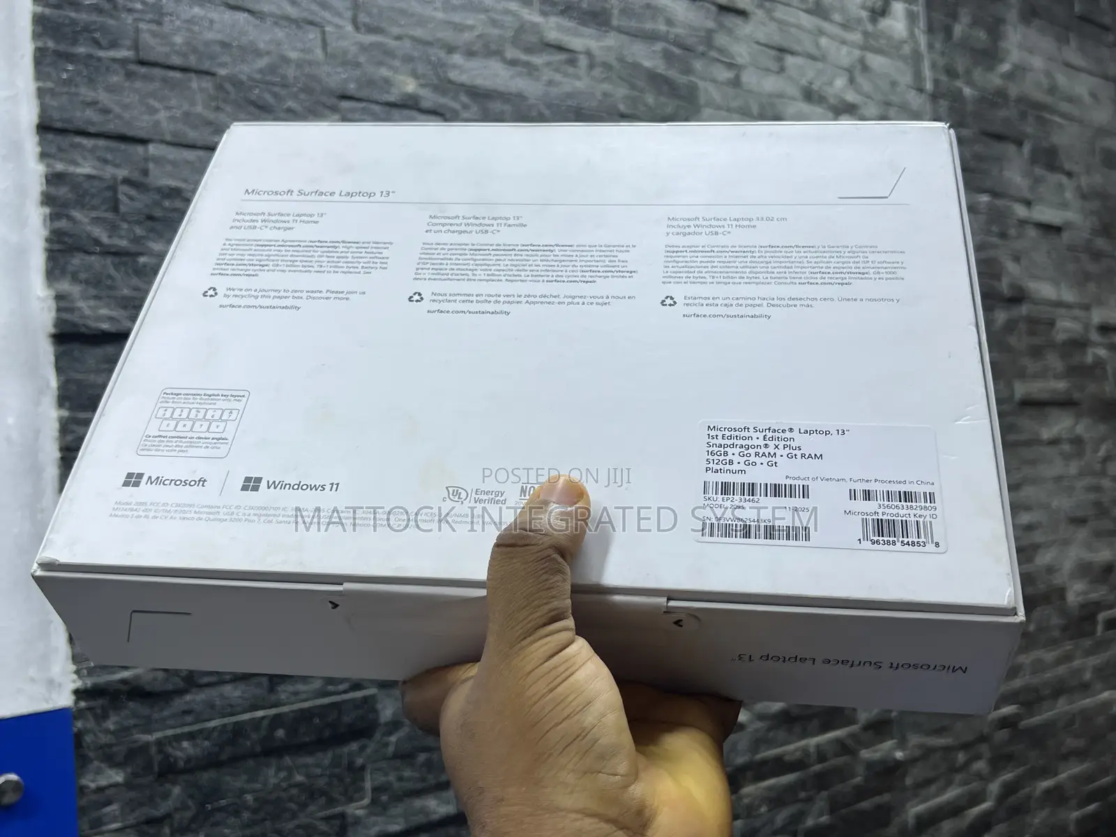 New Laptop Microsoft Surface Pro Copilot+ PC 12 16GB SSD 512GB