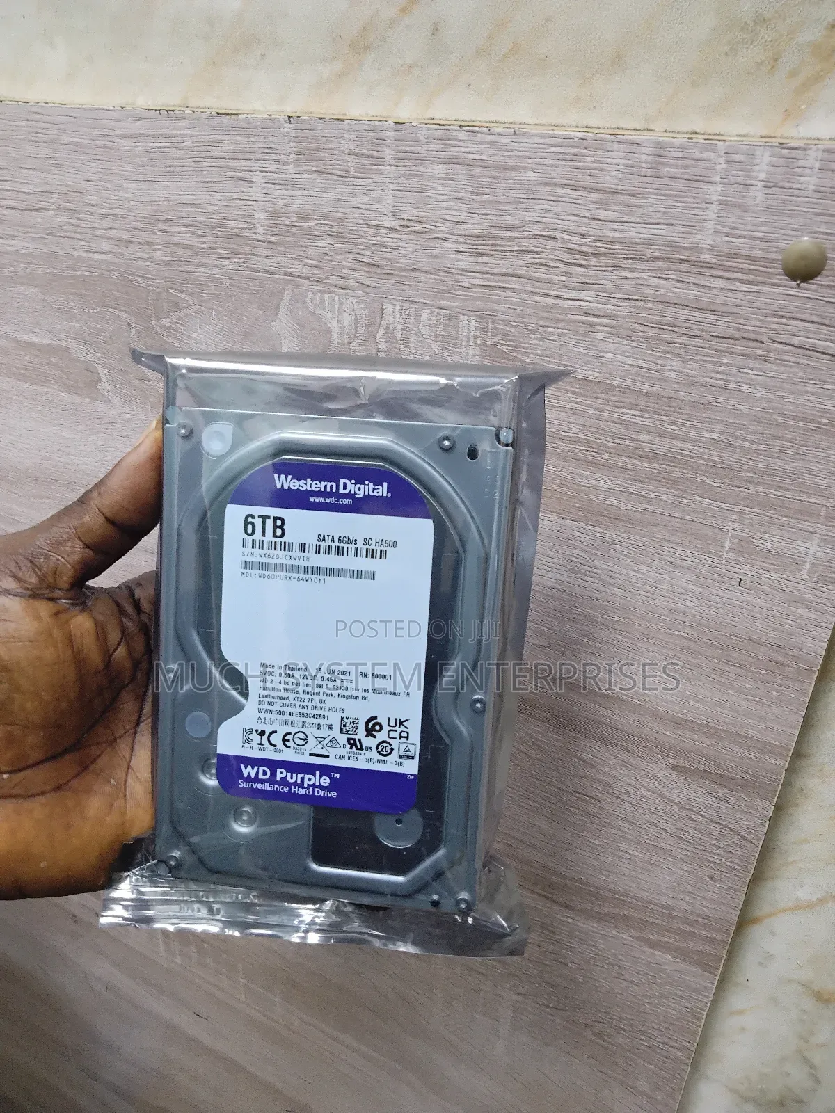 Wd 6tb Purple Surveillance Desktop Hard Drive