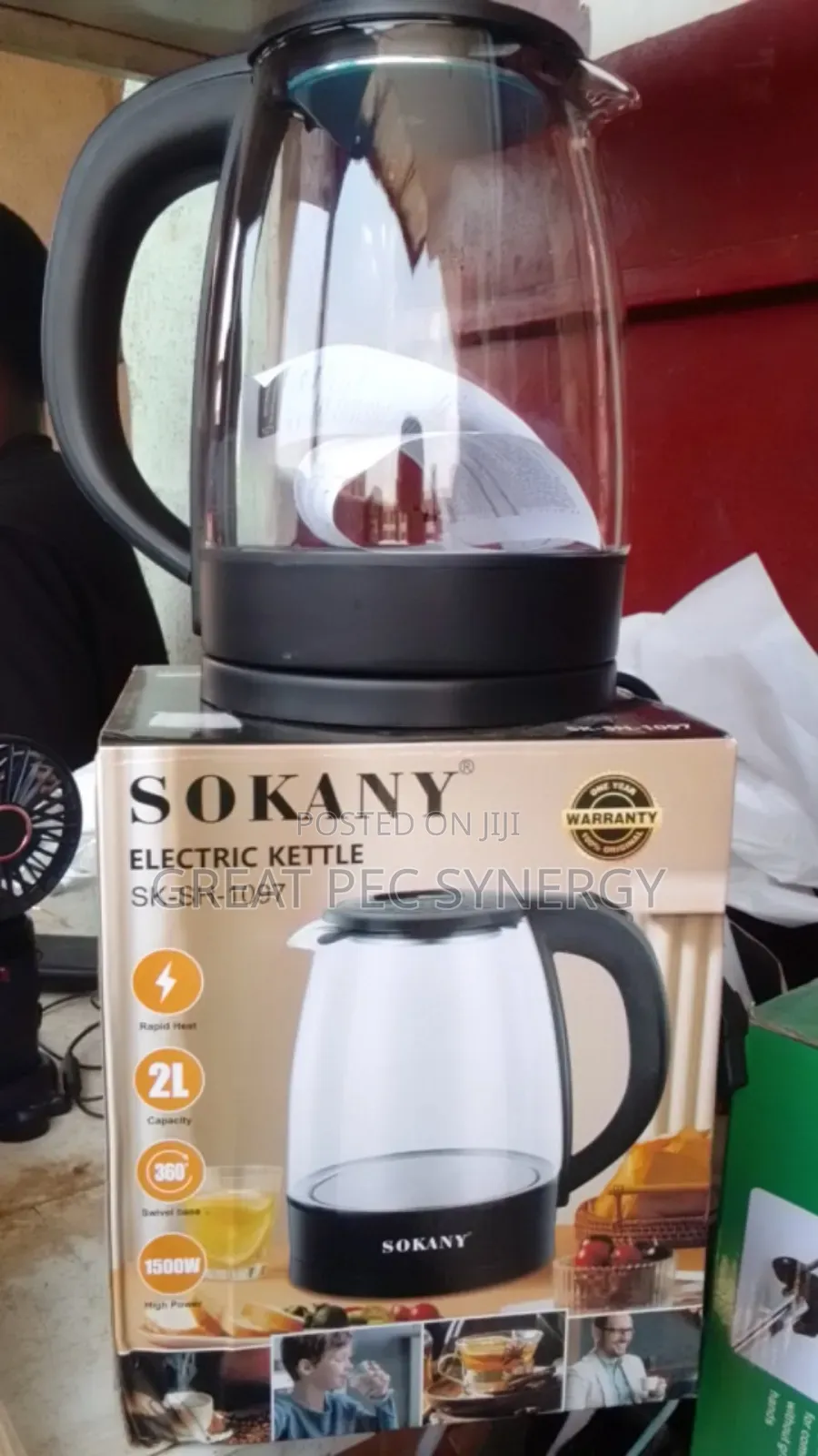 Sokany Glass Electric Kettle