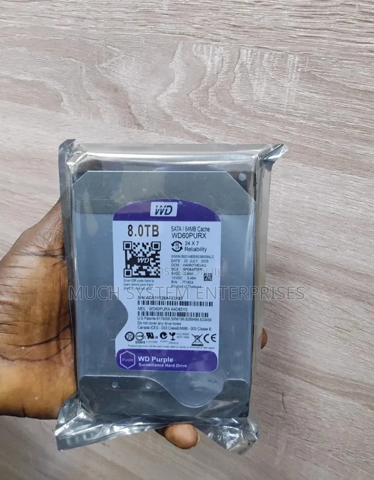 Wd 8tb Surveillance Desktop Hard Drive 3.5"