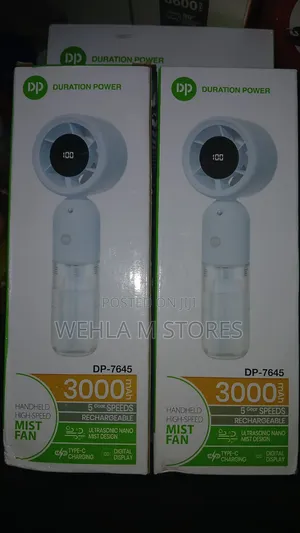 Portable 3000mah Ice Cooling Handheld Mist Spray Fan Dp-7645