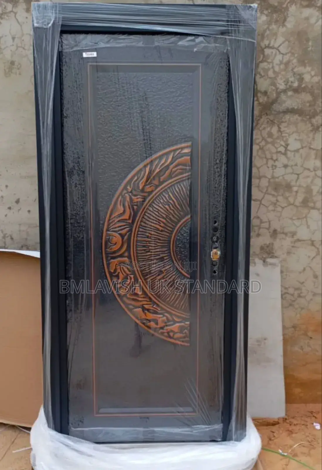 Original German Copper Cast Security Door 3ft by 7ft