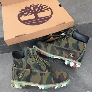 Timberland Boots Appear to Be a Green Camouflage Version
