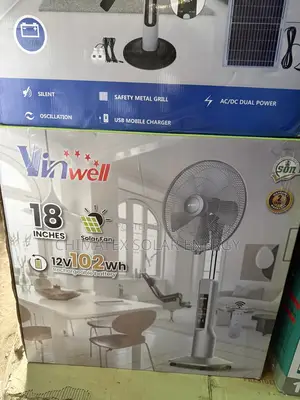 Vinwell Solar Standing Fan 18 Inches