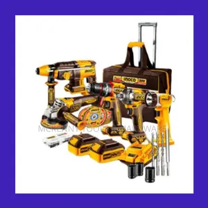 Ingco Complete 5-in-1 20v Cordless Industrial Combo Kit