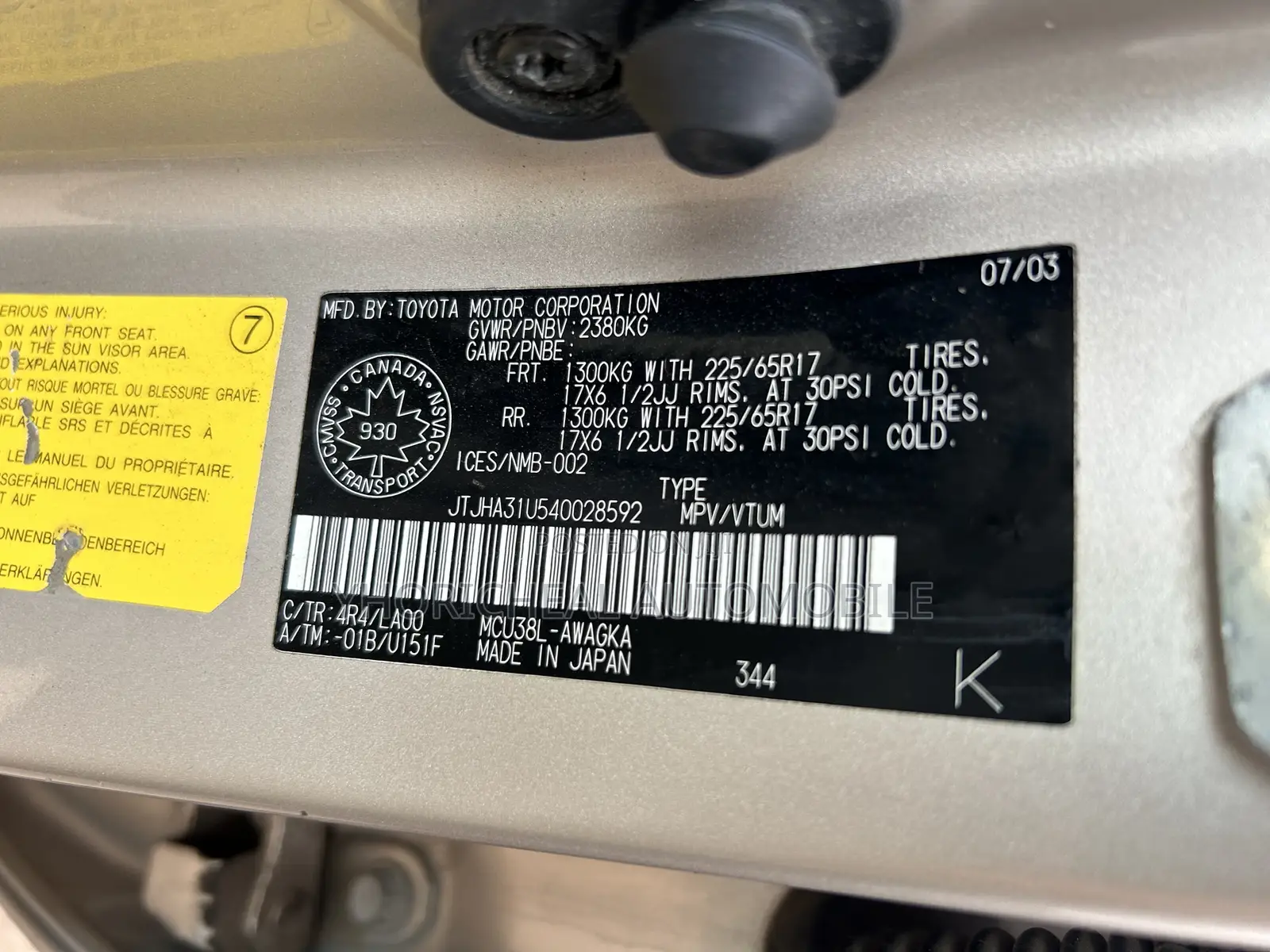 Lexus RX 330 2004 Gold