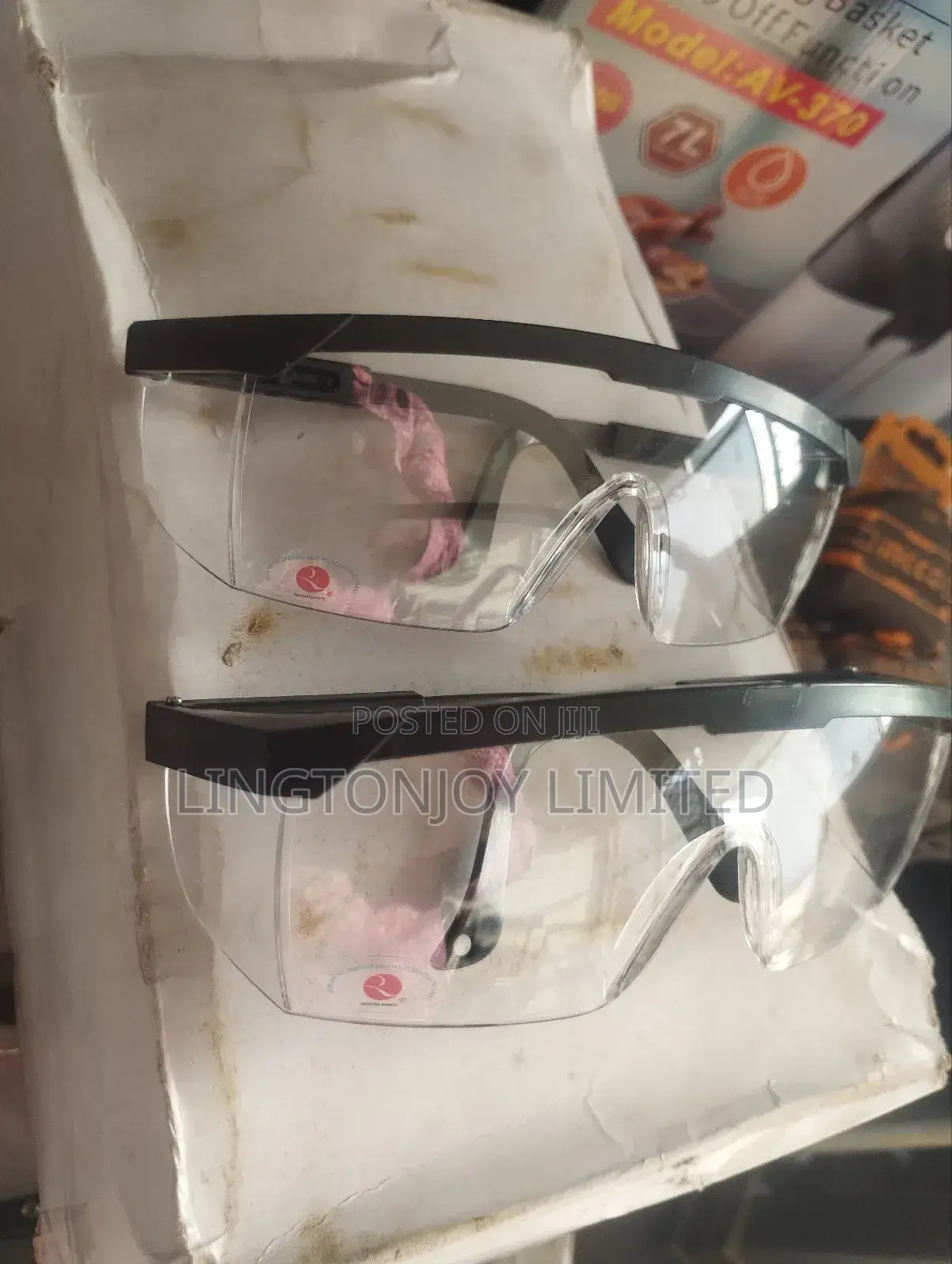 White Safety Glasses