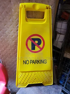 No Parking Caution Signs