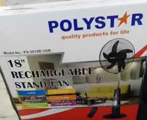 Polystar 18” Rechargeable Standing Fan (Usb + Remote)