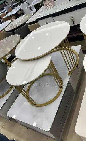 2 in 1 Center Table Marble