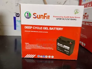 Sunfit Solar Gel Battery 18 Ahms Dry Cell