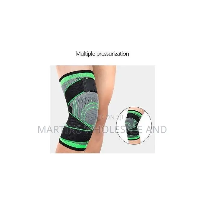 Mixed-Elastic Compression Knee Brace for Support During Sports Recov