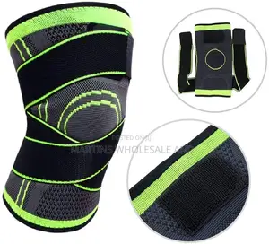 Mixed-Elastic Compression Knee Brace for Support During Sports Recov