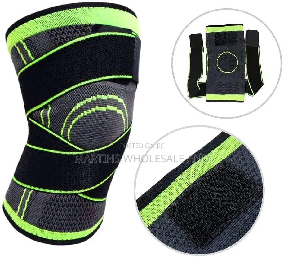 Mixed-Elastic Compression Knee Brace for Support During Sports Recov