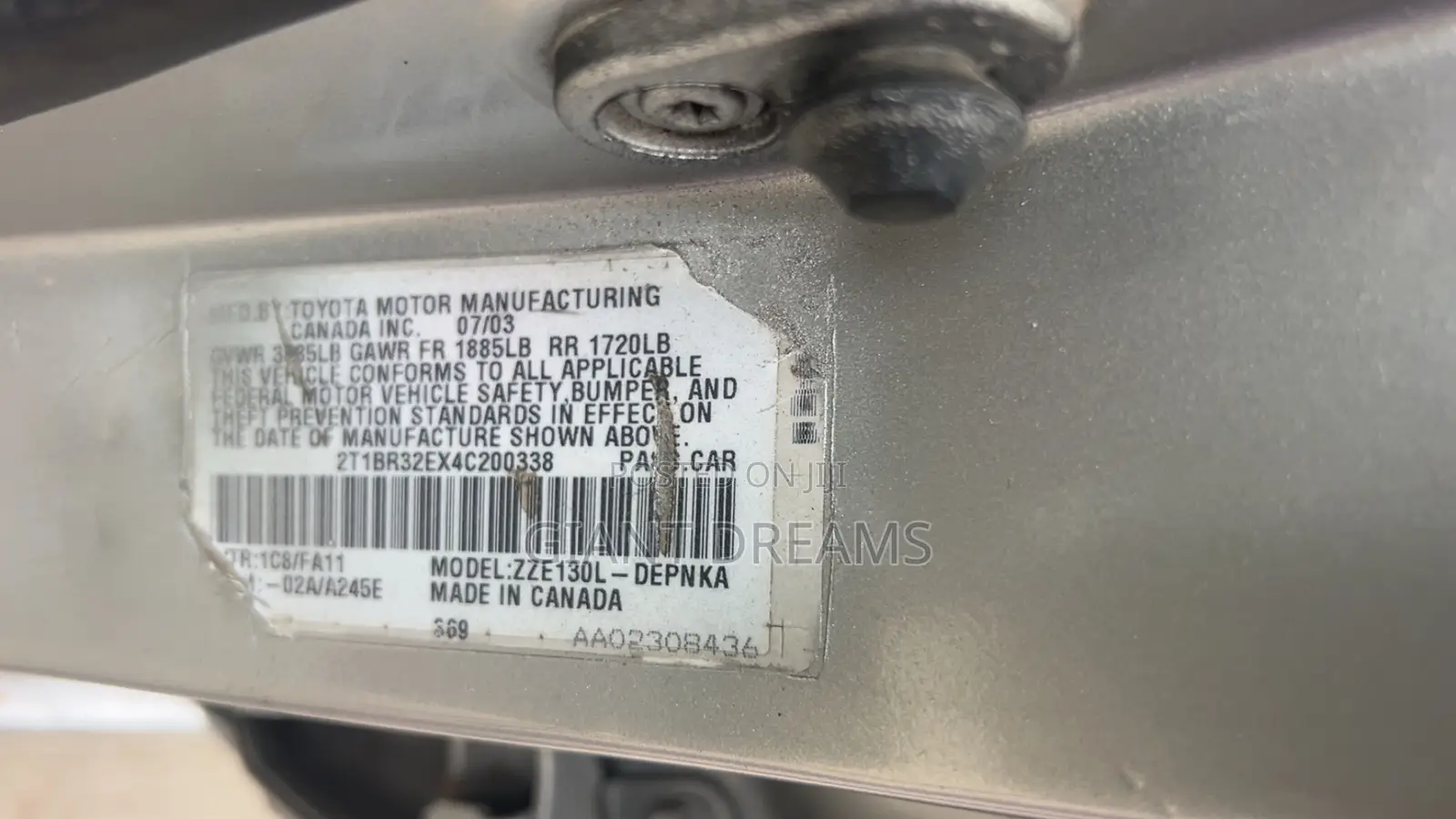 Toyota Corolla LE 2004 Silver