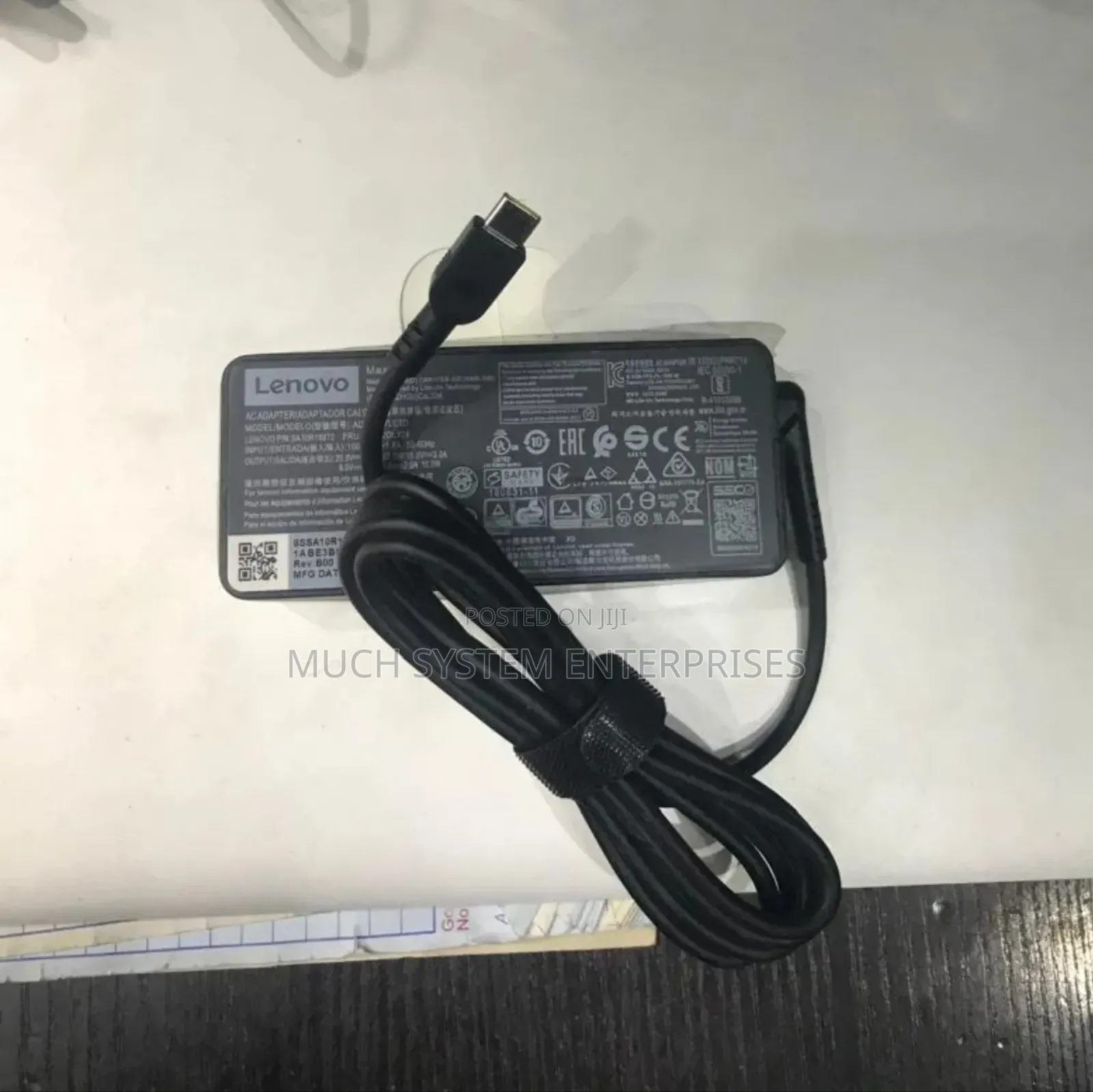 Lenovo 65w Usb-C Ac Adapter -Laptop Charger