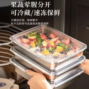 3pcs Stainless Steel Bowl With Cover