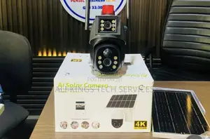 Solar Camera Cctv (Smart Motion Detection With Double Lense)
