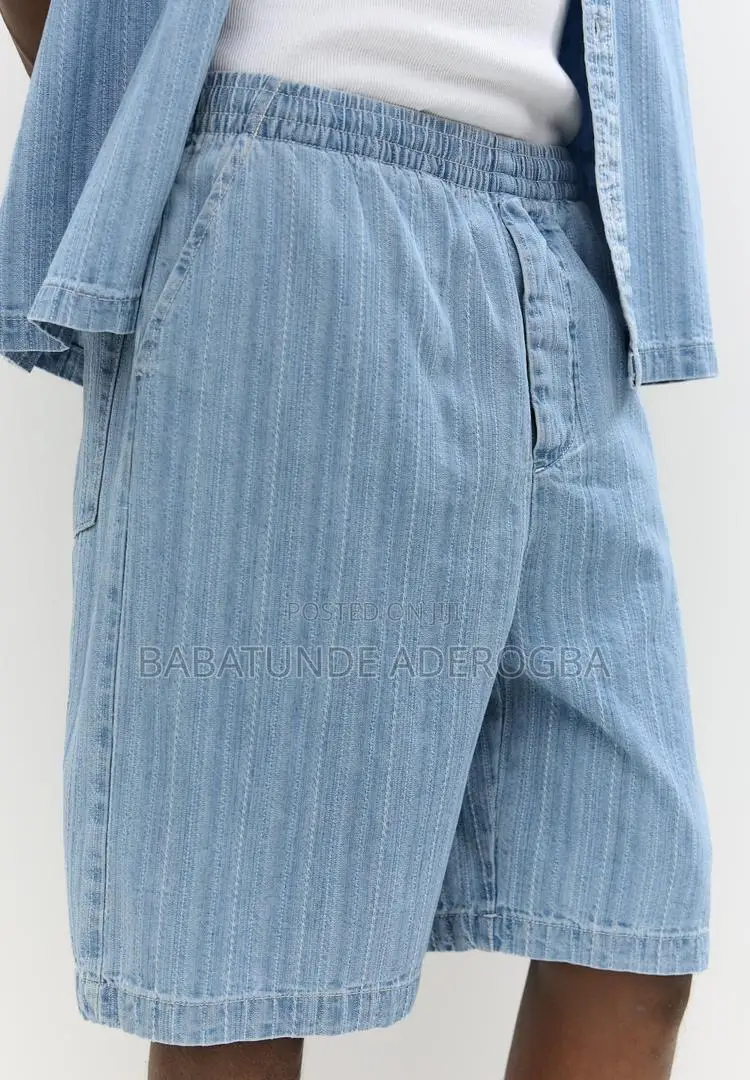 Pull Bear Baggy Denim Bermuda Short