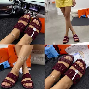Hermes Suede Slide