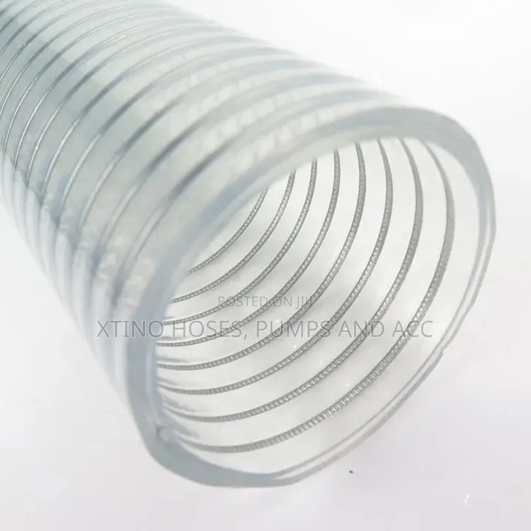 6” by 20m Transparent Wire Hose