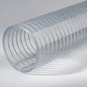 6” by 20m Transparent Wire Hose