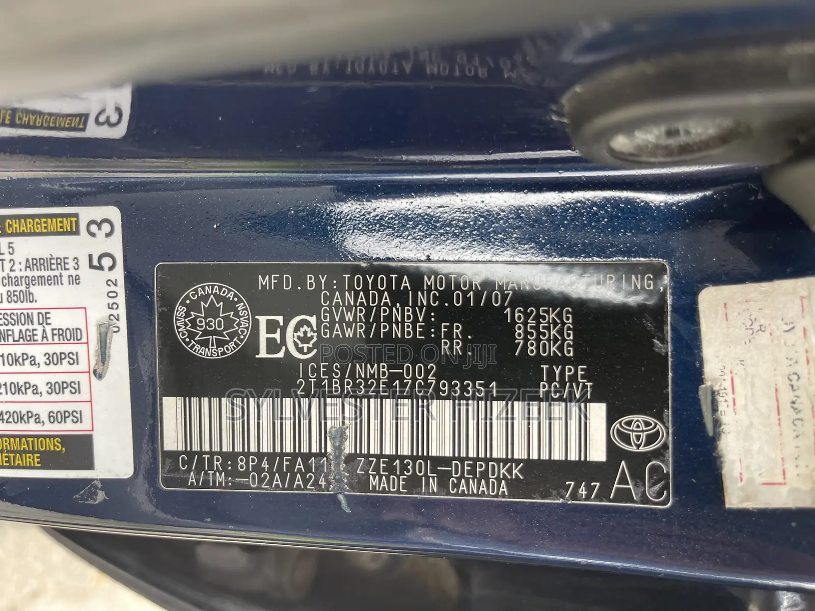Toyota Corolla 2007 Blue