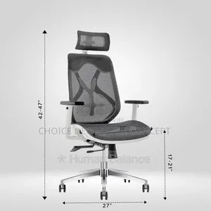 Ergonomic Mesh Office Chair With Headrest – Adjustable Breathable