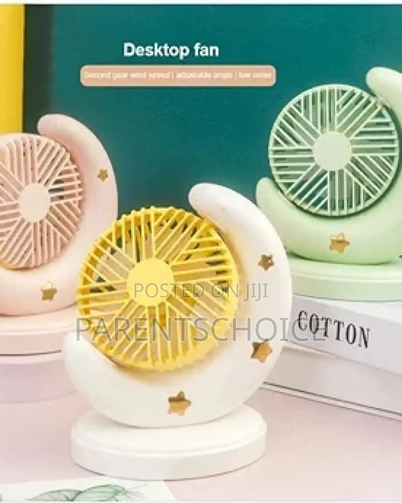 Usb Desk Fan With Moon Shape
