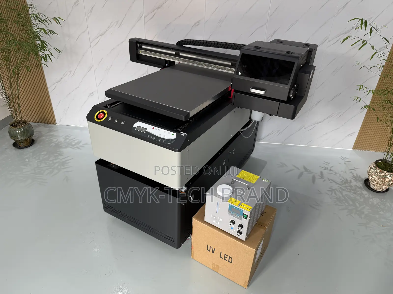 6090 Uv Flatbed Printer With 3pcs Printhead