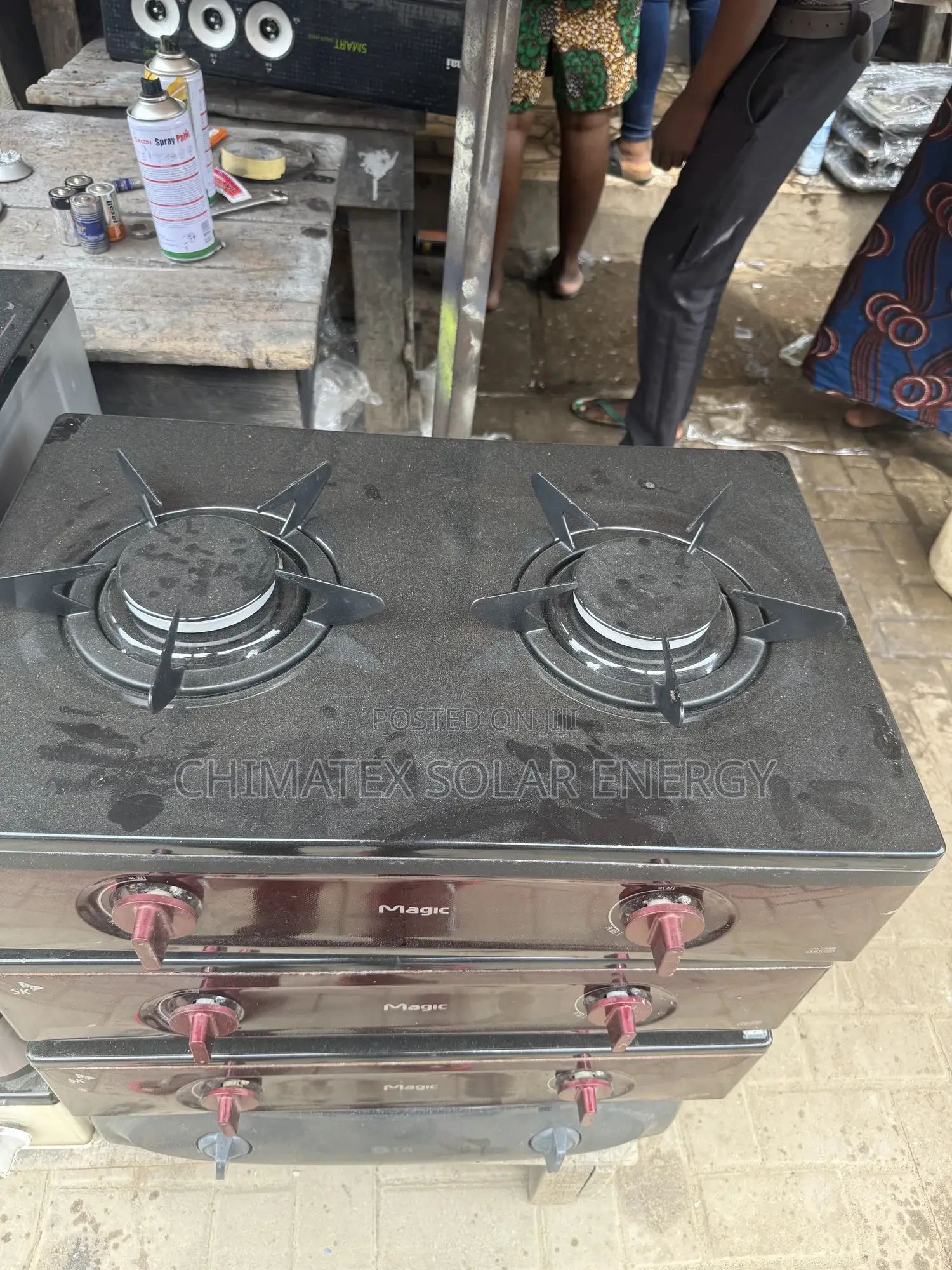 Automatic Two Burner Gas Cooker