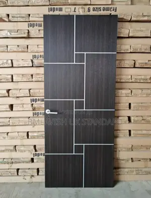 HDF Imported Wooden Room Doors 3ft by 7ft With Frame and Locks