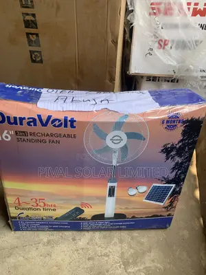 16inches Duravolt Solar Rechargeable Fan