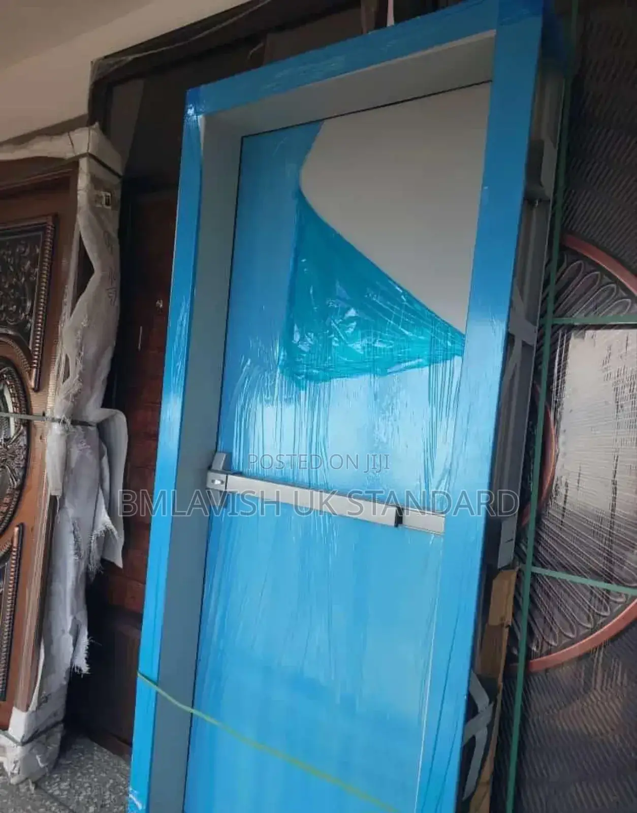 Black Fire Exist Door 3ft by 7ft