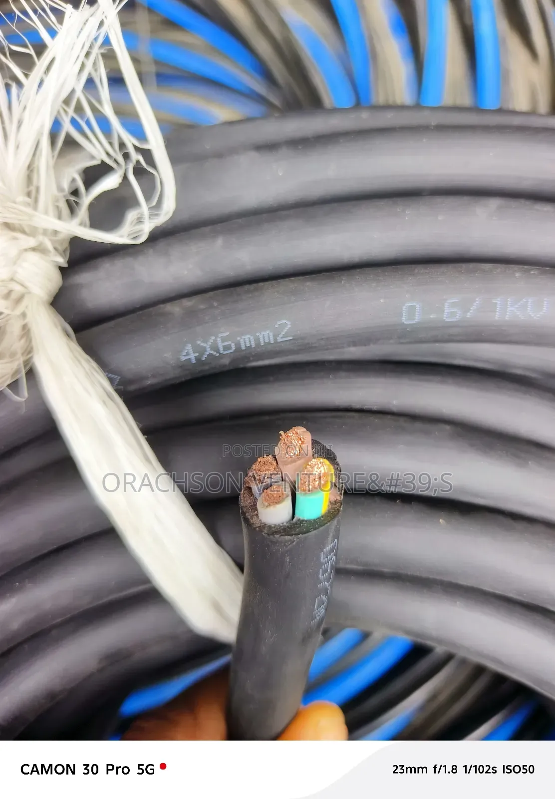 4corex6mm2 TRS Fire Resistant Cable