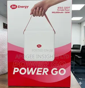 Itel Power Go Iess-320t – 100,000mah / 130w Portable Power Station